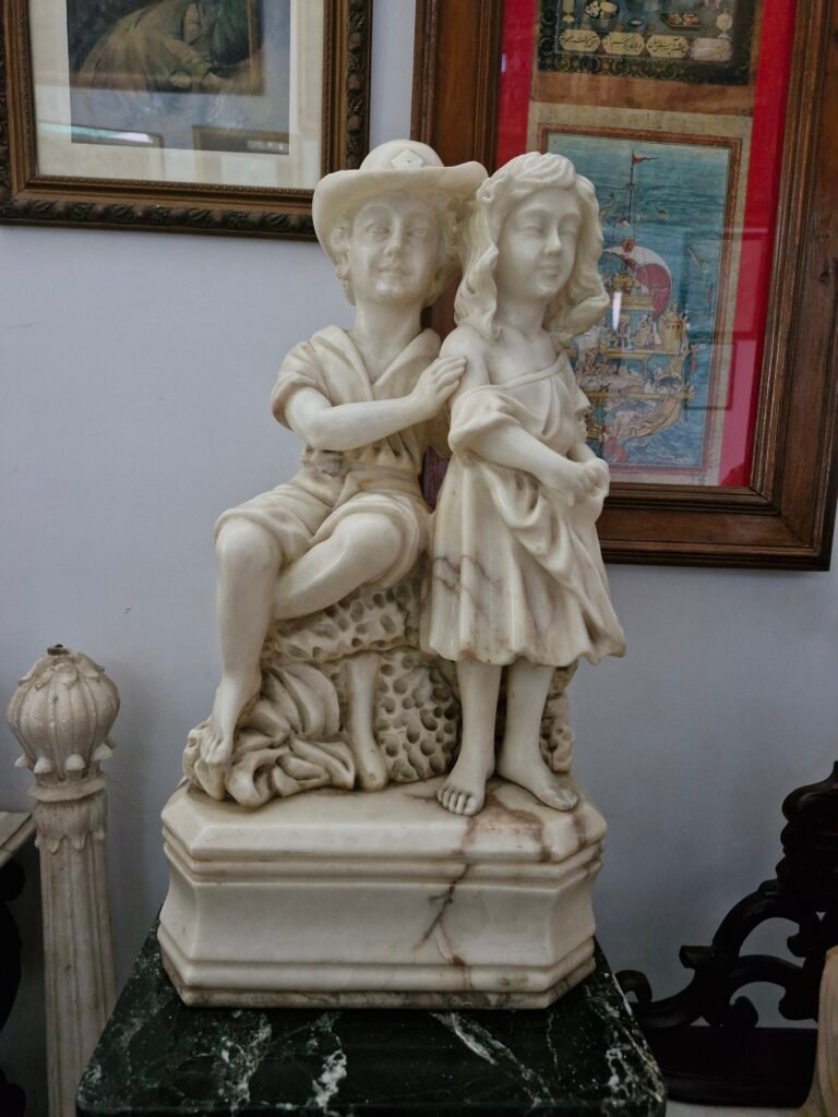 White Bust Sculpture